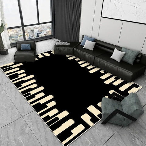Navak Carpet Simple Abstract Art Style Carpet Living Room Sofa Bedroom Study Kitchen Entrance Door Mat Non-slip Cartoon Retro Home Decor Rug