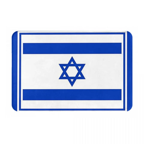 Navak Carpet Israel Flag Anti-slip Doormat Floor Mat Sand Scraping Carpet Rug for Kitchen Entrance Home Bathroom Living room Footpad Mats