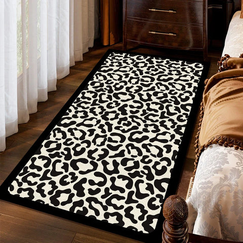 Navak Carpet Exclusive Picks American Leopard Print Stain-Resistant Carpet Bedroom Bedside Rug Corridor Window Floor Mat Home Decoration Summer