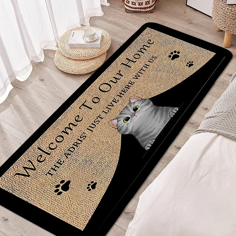 Navak Carpet Carpet for Bedroom Lovely Pet Foot Mat Cat Dog Entrance Doormat Custom Living Room Hallway Bathroom Rug Kitchen Accessories