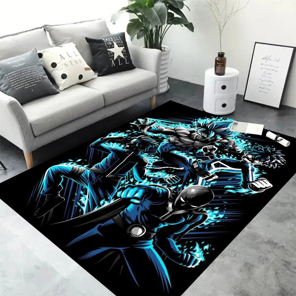 Navak Carpet Daily Picks Area Rugs Anime Son Goku Dragon Ball Z Super Saiyan Goku Ultra Instinct Printed Handmade Carpet for Home Decor