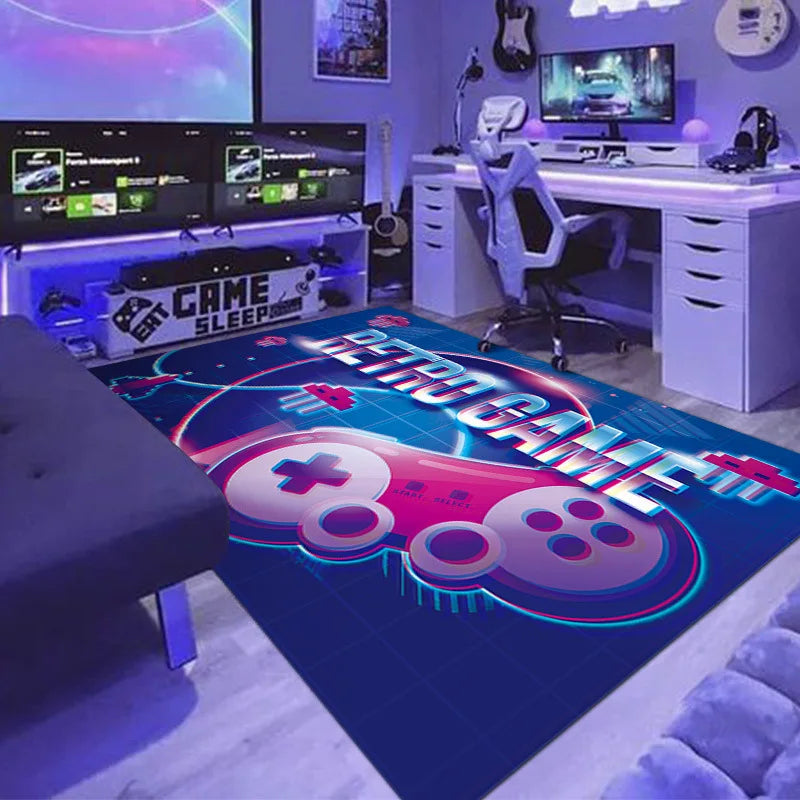 Navak Carpet Exclusive Picks Cyberpunk Household Gaming Machine Race Room Swivel Chair Carpet Non-Slip, Dirt-Proof And Easy To Take Care Of Home Decor