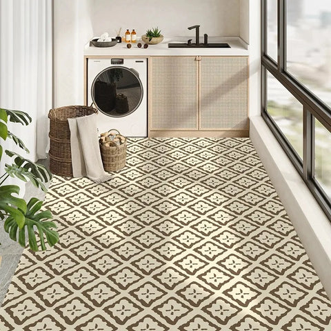 Navak Carpet PVC Leather Balcony Mat Waterproof Nonslip Kitchen Floor Mats Soft Wear-resistant Oilproof Rug Home Decor Carpet 러그 שטיח מַרבַד