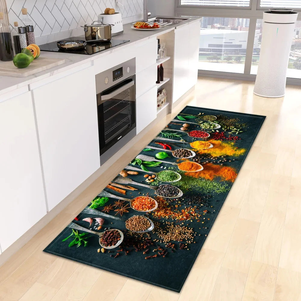 Navak Carpet Modern Kitchen Mat Home Entrance Doormat Hallway Bedroom Living Room Decoration Floor Carpet Balcony Bathroom Anti-Slip Long Rug