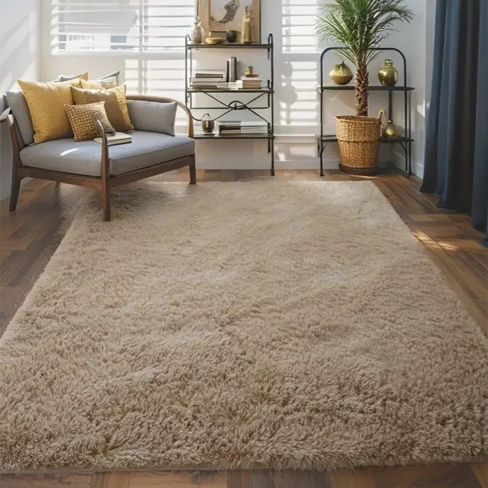 Navak Carpet Area Rugs For Bedroom Living Room Fluffy Fuzzy Shag Shaggy Soft Plush Gray Carpet Indoor Floor Gray Rug For Kids Home Dorm Decor