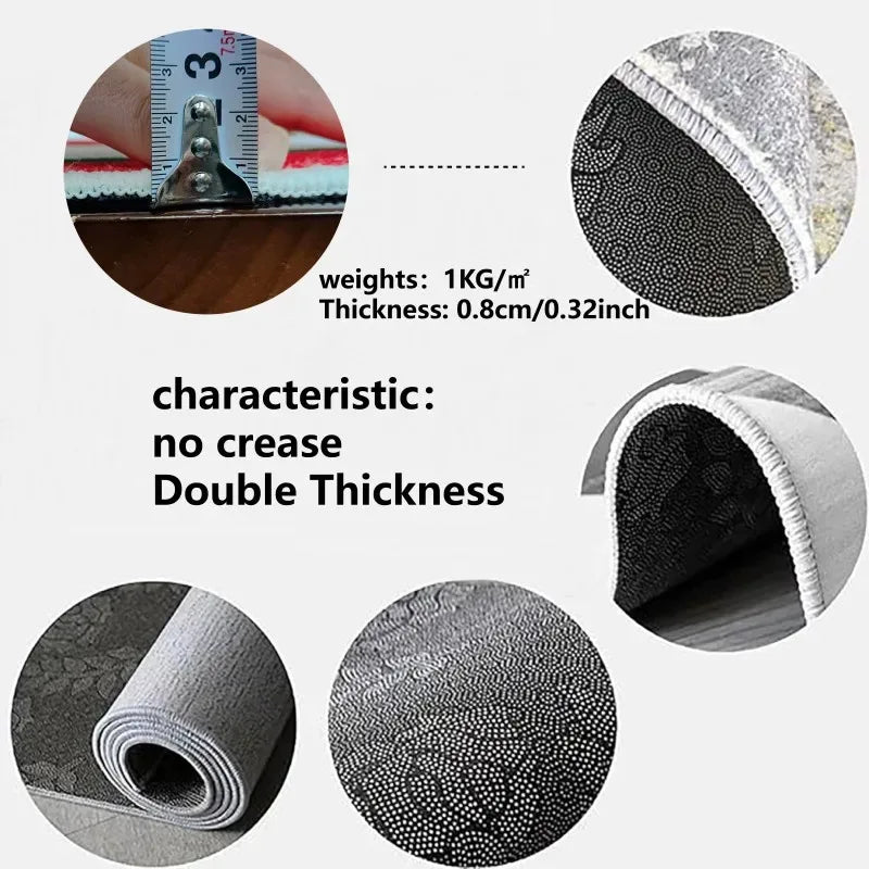 Navak Carpet Exclusive Picks Upgraded Material Kitchen Bathroom Living Room Laundry Room Stain-resistant Washable Thickened Carpet Rugs Home Decor