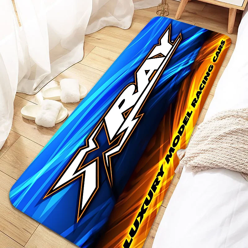 Navak Carpet XRAY Racing Car Logo Door Mat Non-Slip Washable Floor Rug for Kitchen Living Room Entrance Hallway Bathroom Doormat Home Decor