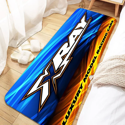 Navak Carpet XRAY Racing Car Logo Door Mat Non-Slip Washable Floor Rug for Kitchen Living Room Entrance Hallway Bathroom Doormat Home Decor
