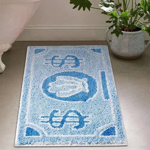 Navak Carpet Exclusive Picks Coin Faux Cashmere Carpet Bathroom Absorbent Non-slip Pad Bedroom Decorative Bedside Rug Dirty Resistant Home Decorating