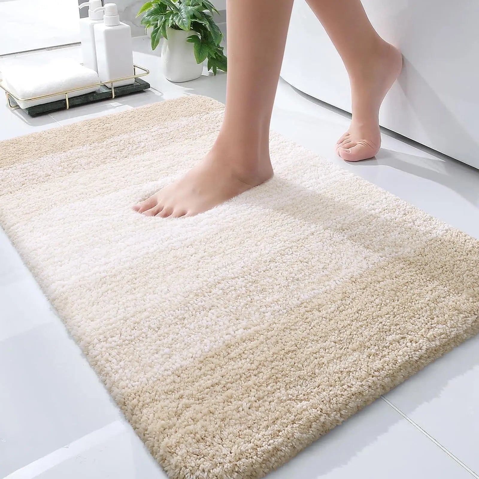 Navak Carpet Kitinjoy Bathroom Rug Mat extra Soft Absorbent Microfiber Bath Mat Non-Slip Plush Shaggy Machine Wash Carpet Bathroom Floor Rugs