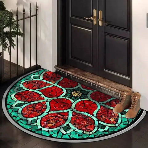 Navak Carpet Exclusive Picks Simple Checkered Brick Pattern Crystal Velvet Carpet Anti-slip Bedroom Living Room Wear-resistant Floor Mat Home Decor