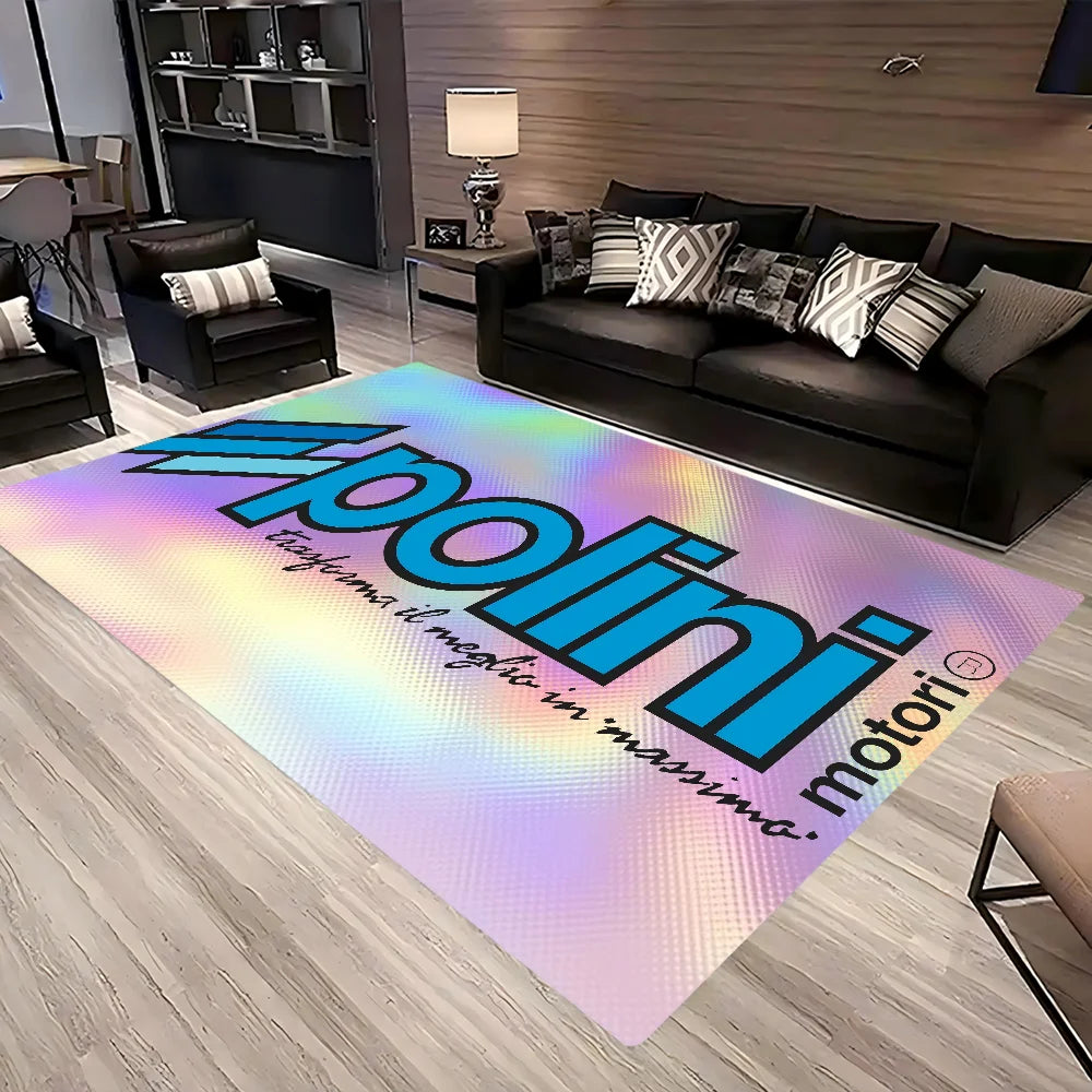 Navak Carpet P-Polini Italy Scooter Race Floor Mat Non-Slip Laundry Room Mat Laundry Decor Balcony Child Living Room Bedside Mats