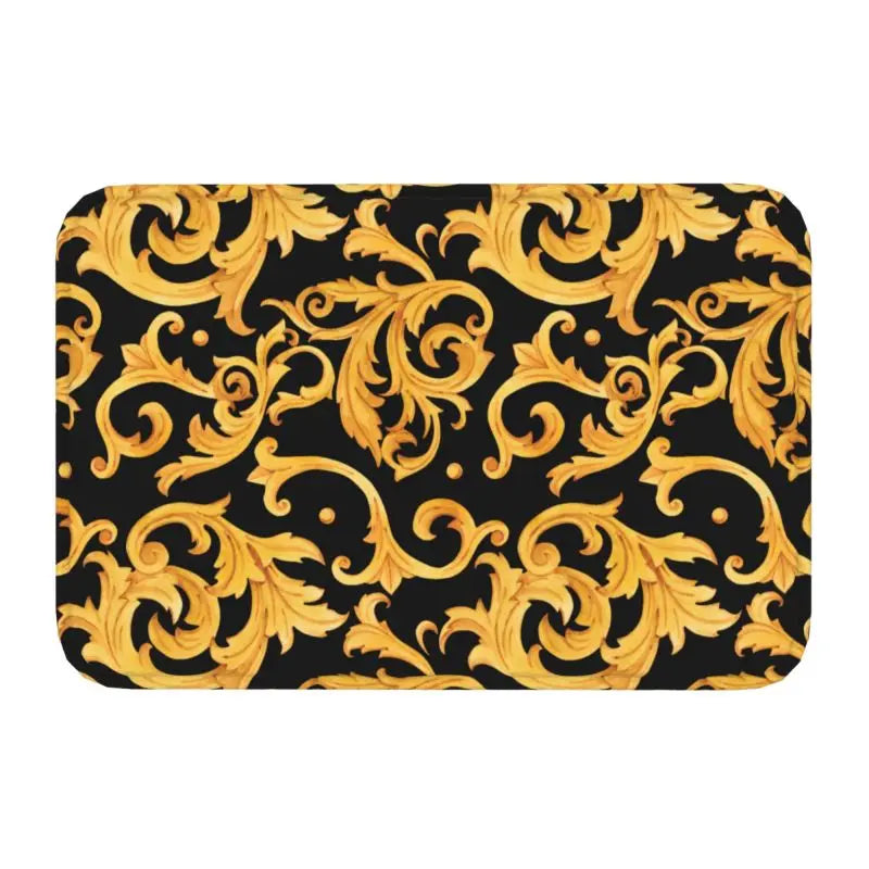 Navak Carpet Luxury Golden Lion European Floral Front Floor Door Entrance Mats Outdoor Bathroom Kitchen Doormat Living Room Carpet Rug