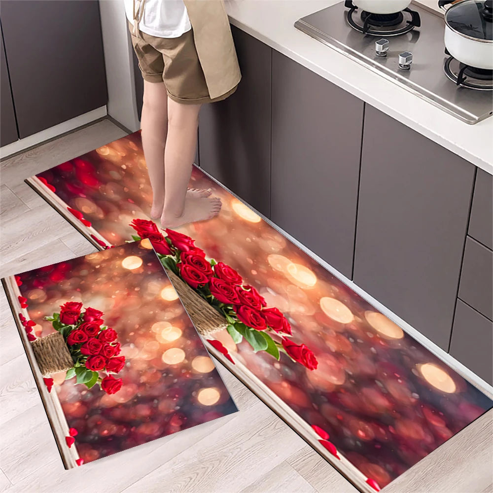 Navak Carpet Kitchen Mat Carpet for Floor Home Entrance Doormat Bedroom Living Room Decor Bedside Rug Hallway Balcony Bathroom Anti-Slip Mat