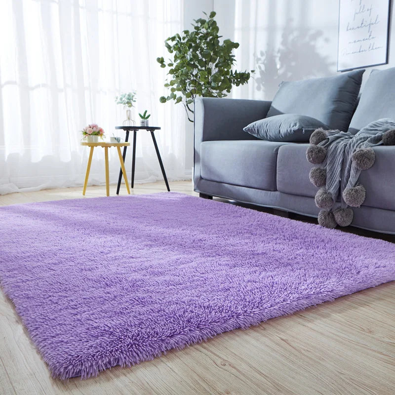 Navak Carpet Gray Bedroom Living Room Home Carpet Nordic Fluffy Plush Children's Room Decor Non Slip Mats Lounge Porch Table Coffee Large Rug