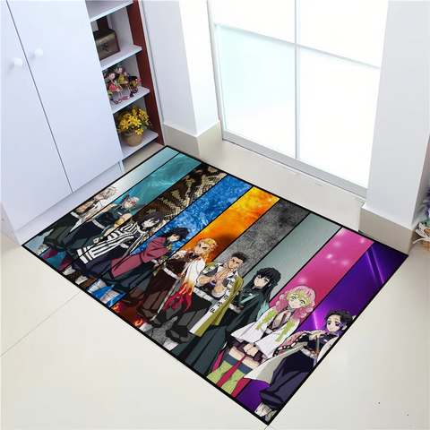 Navak Carpet Anime D-DemonS Cool S-SlayerS small carpet For House Bedroom Decoration Kitchen Bath Super Absorbent Rug Carpet Foot Non-slip