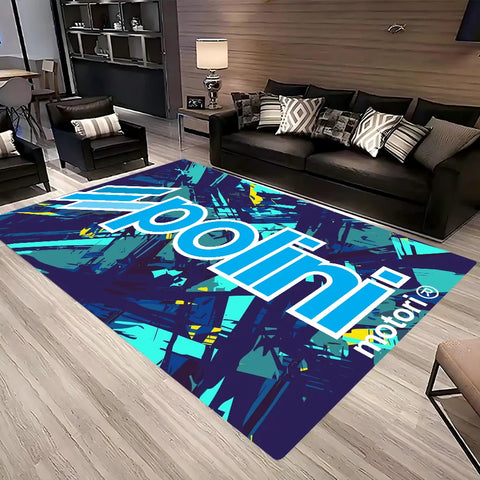 Navak Carpet P-Polini Italy Scooter Race Floor Mat Non-Slip Laundry Room Mat Laundry Decor Balcony Child Living Room Bedside Mats