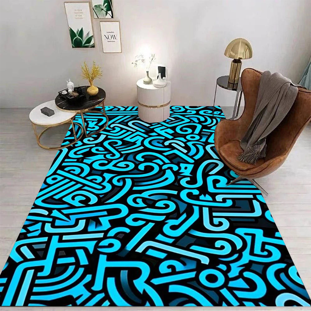 Navak Carpet Daily Picks Simple Carpet Cartoon Living Room Bedroom Kitchen Sofa Table Balcony Rug Non-slip Washable Mat Exquisite Home Ornaments