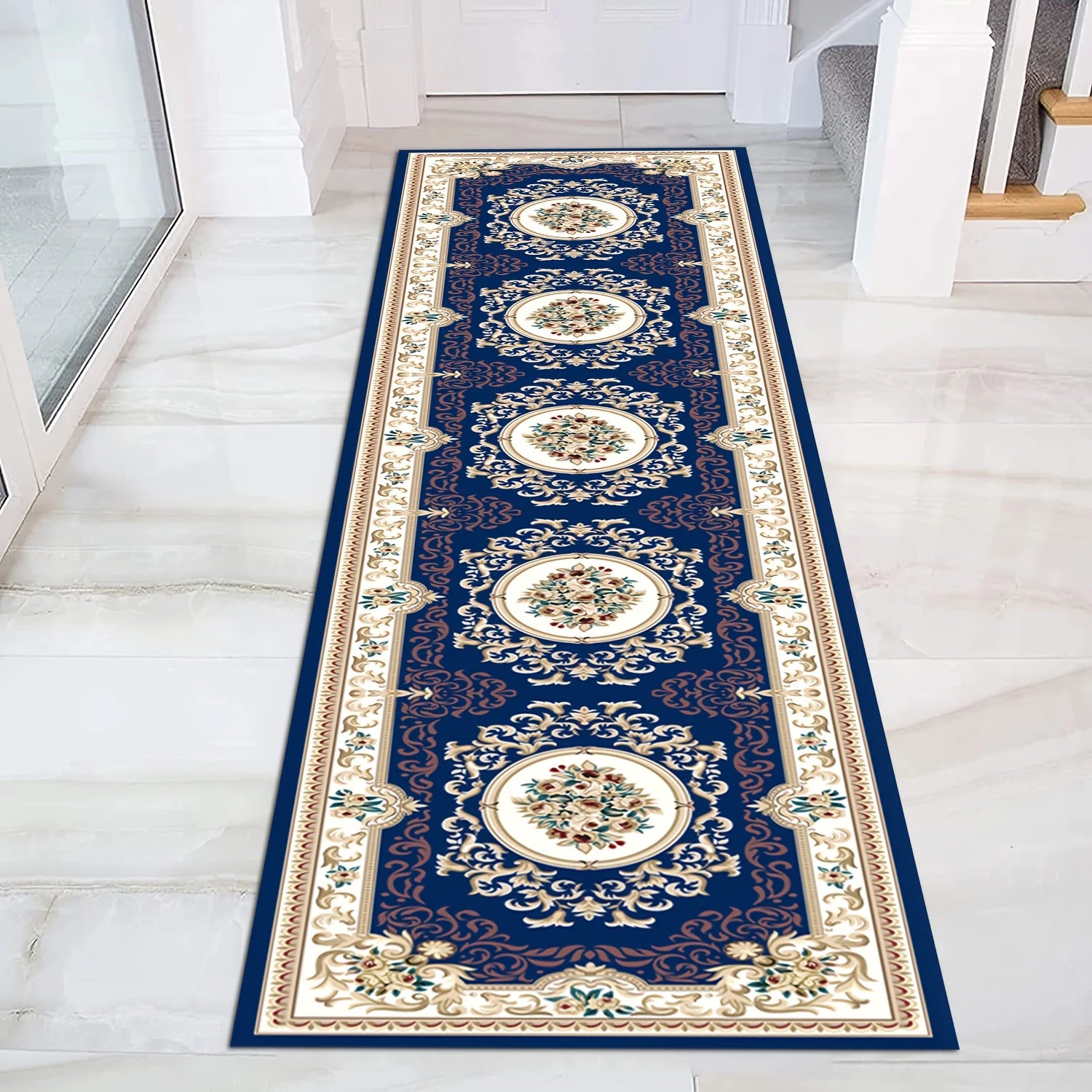 Navak Carpet Exclusive Picks Crystal Velvet Soft And Non-Slip Vintage Boho Persian Carpet Laundry Room Hallway Kitchen Living Room Bedroom Mat