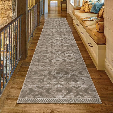 Navak Carpet Runner Rug for Hallway Carpet Non-slip Floor Mats Soft Machine Washable Carpets Geometric Bohemian Corridor Home Decor Rugs
