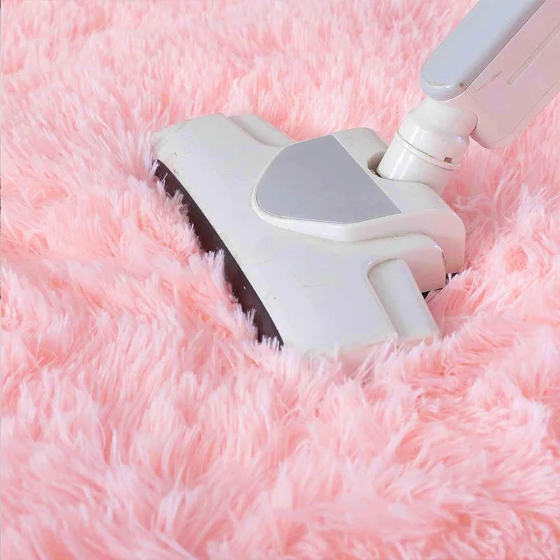 Navak Carpet Pink Bedroom Carpet For Children's Room Cute Girls Floor Soft Mat Living Room Decoration White Fluffy Large Kids Bedside Rugs