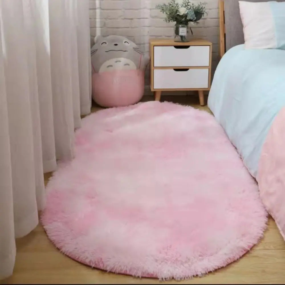 Navak Carpet Tie-dyed New Non Slip Imitation Wool Long Hair Carpet Floor Protection Bedroom Mats Faux Fur Sheepskin Rug Soft Rugs