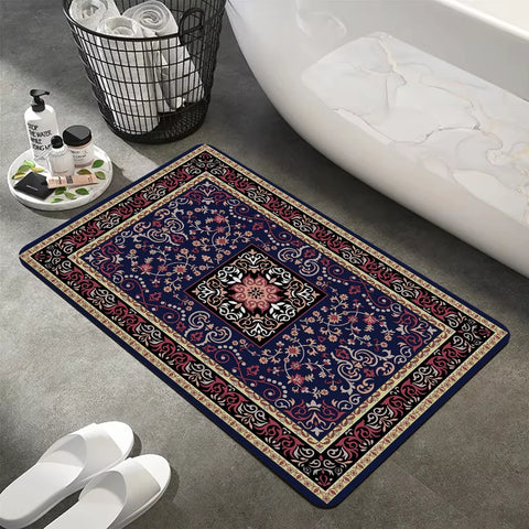 Navak Carpet Turkey Persian Bohemian Room Mats Anti-slip Absorb Water Long Strip Cushion Bedroon Mat Welcome Doormat