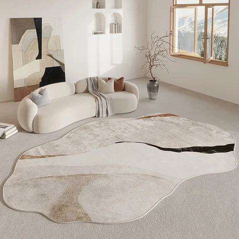 Navak Carpet Exclusive Picks Facecloth Carpet Shaped Minimalist Living Room Mats Bedroom Rugs Coffee Table Sofa Mats Stain-Resistant Rugs Home Decor