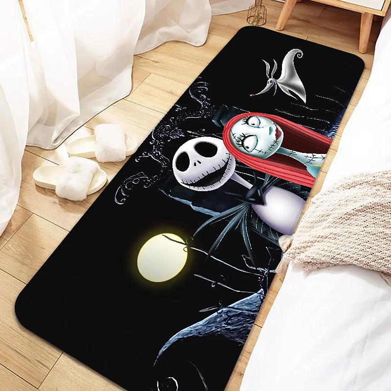 Navak Carpet Jack Skellington Door Mat Entrance Non-slip Doormat Washable Kitchen Carpet Living Room Hallway Rugs Bathroom Bath Door Mats