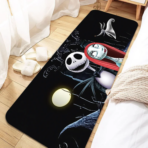 Navak Carpet Jack Skellington Door Mat Entrance Non-slip Doormat Washable Kitchen Carpet Living Room Hallway Rugs Bathroom Bath Door Mats