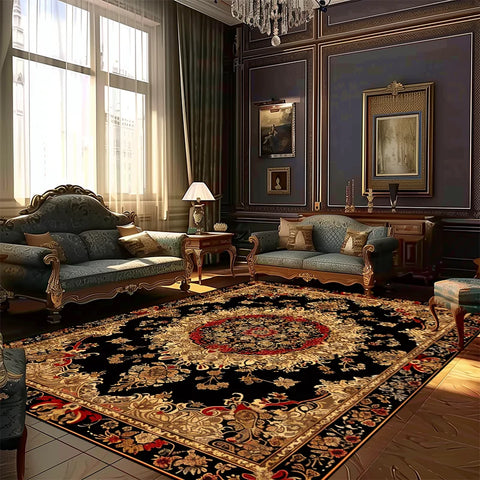 Navak Carpet Persian Style Rugs for Living Room Decoration Carpet Large Area Bedroom Anti-slip Floor Mat Washable Lounge Rug Customized Size