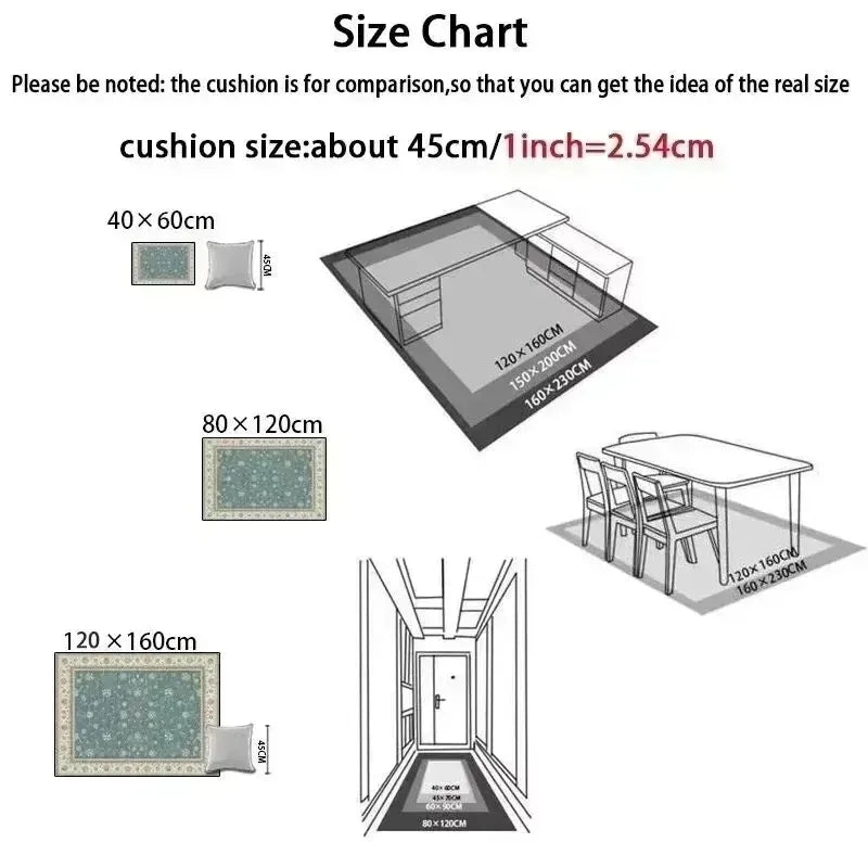 Navak Carpet Carpet Room Bedroom Cartoon World Map Underwater World Space Rug Washable Non-slip Carpet Children's Playmat Home Decoration