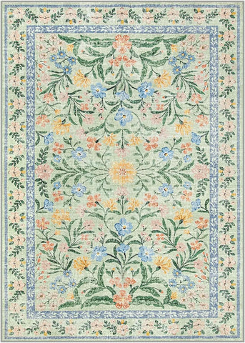 Navak Carpet Exclusive Picks Living Room Carpet, Middle Eastern Persian Mediterranean Retro Floral Floor Mat, Large Area Mat Home Decoration