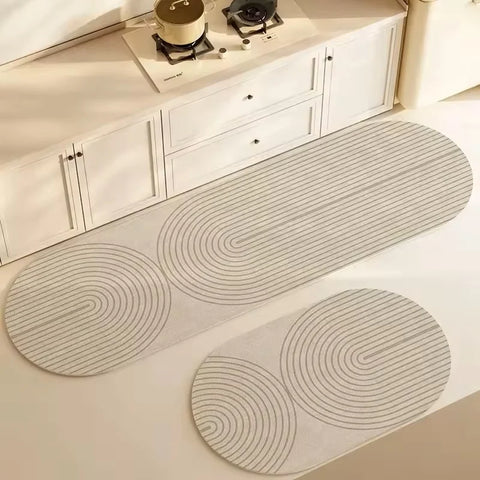 Navak Carpet Super Absorbent Kitchen Floor Mat Long Diatomite Kitchen Rug Soft Washable Carpets Anti Slip Bathroom Entrance Doormat 주방매트