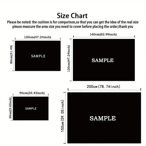 Navak Carpet Creative Carpet, Durable Door Mat Chair Mat Sofa Mat, Comfortable Printed Area Rug Appropriate for Hotel, Balcony, Hallway, Livi