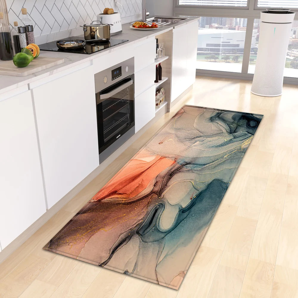 Navak Carpet Entrance Doormat Kitchen Carpet Bedroom Floor Balcony Decoration Long Rug Custom Made Home Bath Door Hallway Anti-Slip Foot Mat