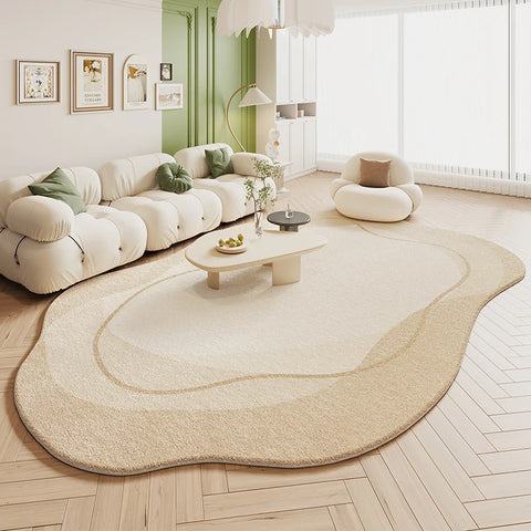 Navak Carpet Thicken Study Carpet Modern Simple Carpets for Living Room Irregular Bedroom Decor Plush Rug Home Special-shaped Anti-slip Mat