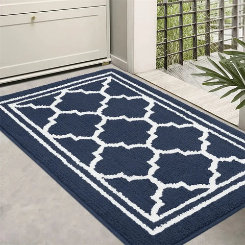 Navak Carpet Olanly Door Mat Dirt Resistant Entrance Foot Mat Outdoor Soft Kitchen Rug Non-Slip Floor Carpet Absorbent House Welcome Doormat