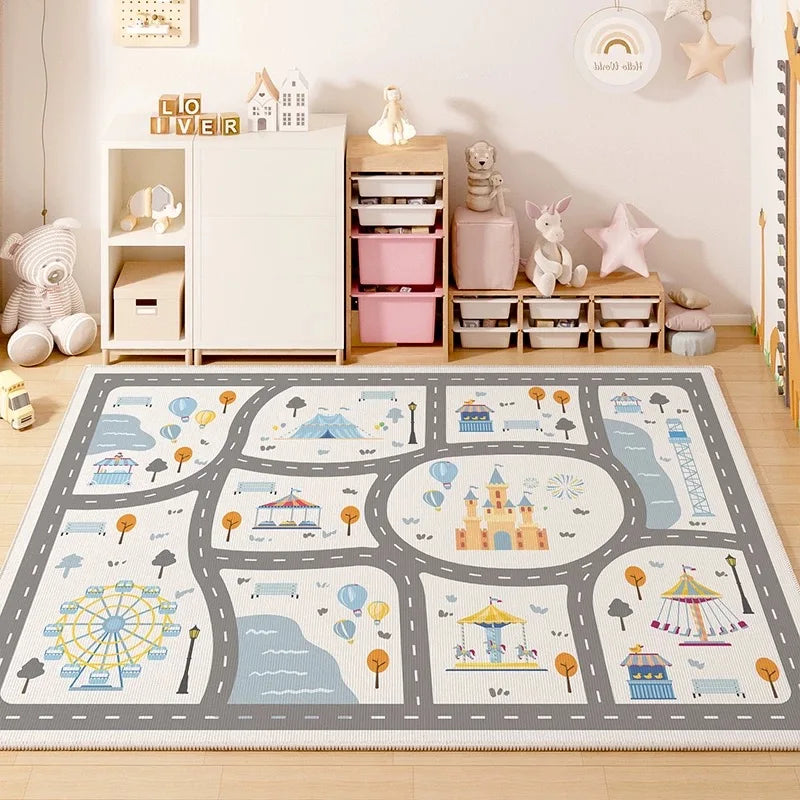 Navak Carpet Exclusive Picks Children's Room Play Area Carpet Living Room Bedroom Children's Car track Digital puzzle game mat Baby play crawl mat