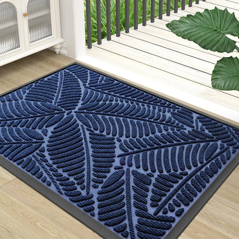 Navak Carpet Olanly Door Mats Indoor Outdoor Dirt Trapper Non-Slips Entrance Mat Washable Mats For Entryway Front Door Garden Door Mats Rugs