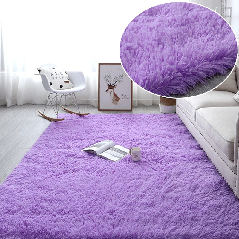Navak Carpet Hairy Rainbow Rugs for Children Bedroom Soft Furry Carpets Living Room Kids Baby Room Nursery Playroom Cute Room Decor Area Rug