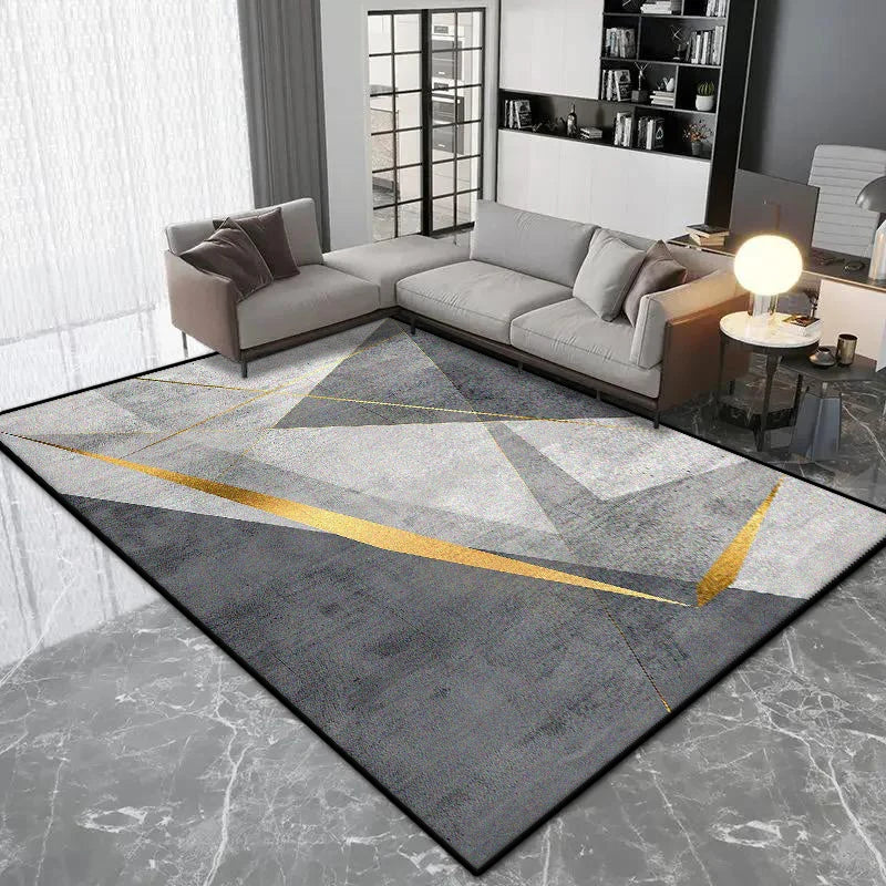 Navak Carpet Nordic Geometric Style Carpet Living Room Luxury Decoration Bedroom Large Area Rugs Lounge Coffee Tables Non-slip Floor Mat Soft