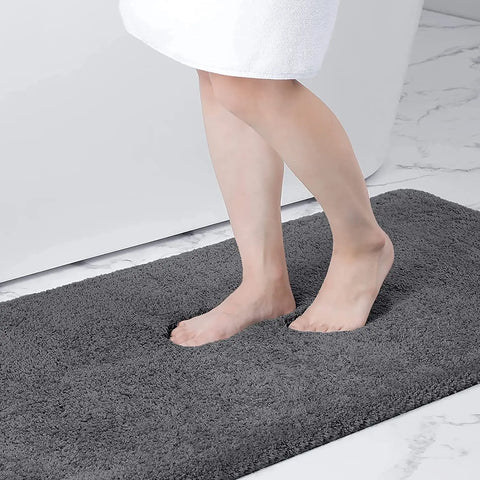 Navak Carpet Kitinjoy Fluffy Bathroom Rugs Non-Slip Washable Absorbente Bath Mat Soft Shaggy Microfibre Bath Mats Resist Dirt Kitchen Carpets