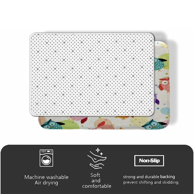 Navak Carpet Bathroom Foot Mat Non-slip T-Makitas Entrance Door Doormat Slip-resistant Balcony Bedroom Rug Kitchen Hallway Corridor Carpet