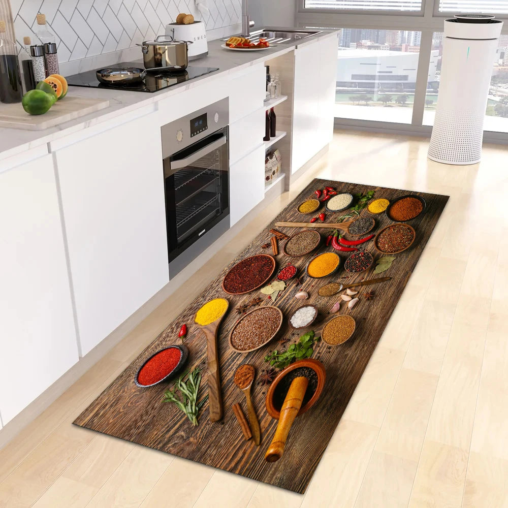 Navak Carpet Modern Kitchen Mat Home Entrance Doormat Hallway Bedroom Living Room Decoration Floor Carpet Balcony Bathroom Anti-Slip Long Rug
