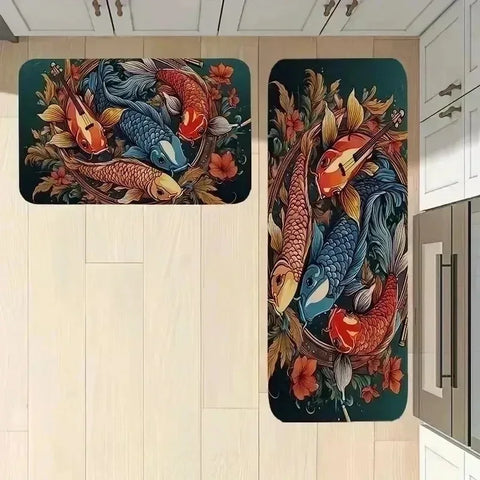 Navak Carpet 1PC Lemon Pattern Kitchen Rugs Non-Slip Door Mats Pop arts design Living room Rugs Bath Mat Carpet for Home Sink Laundry Decor