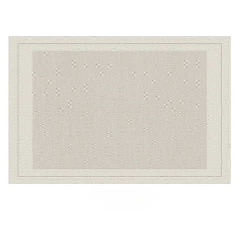 Navak Carpet Beige Light Gray Plush Carpet with Elegant Border Design Soft Thick Pile Carpets for Living Room Bedroom Home Decor Large Carpet