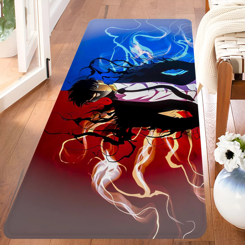 Navak Carpet Anime Solo L-leveling Gaming Entrance Door Mat Washable Non-Slip Living Room Sofa Chairs Area Mat Kitchen Welcome Doormat