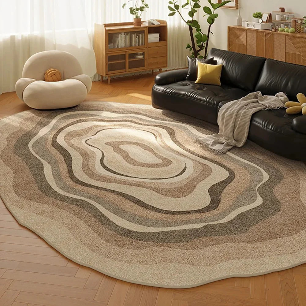 Navak Carpet Exclusive Picks Nordic Line Faux Wool Carpet - Scandi Minimalist Area Rug for Sofa, Bedroom & Bedside, Durable Non-Slip Mat Home Decor