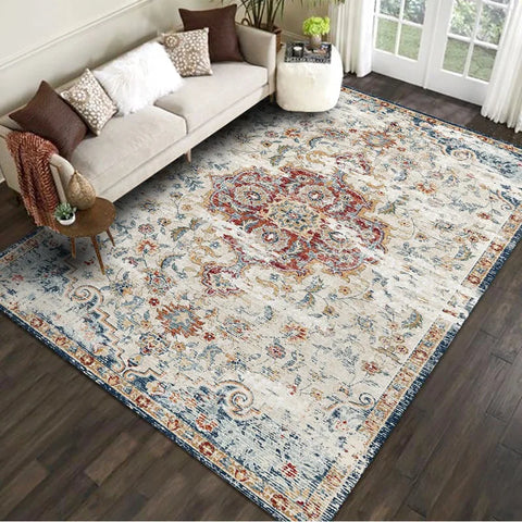 Navak Carpet Retro Europe Persia Style Carpet Living Room Sofa Bedroom Study Kitchen Entrance Door Mat Non-slip Cartoon Home Decoration Rug